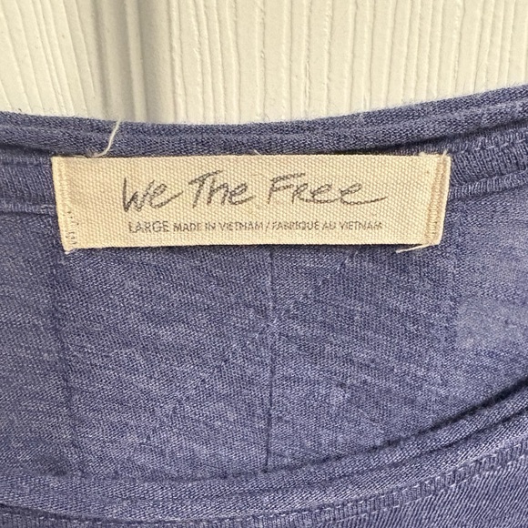Free People “We The Free” Aria Trapeze Long sleeve Top Size Medium - Picture 3 of 5
